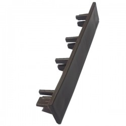 Τάπα Πλαστική Σανίδας Deck Περίφραξης 2cm DARK BROWN (90110)