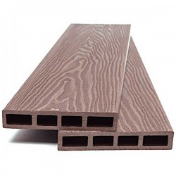 Σανίδα WPC Περίφραξης 2 Όψεων 2x12x360cm LIGHT BROWN 9040