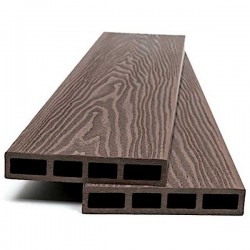Σανίδα WPC Περίφραξης 2 Όψεων 2x12x360cm DARK BROWN 90110