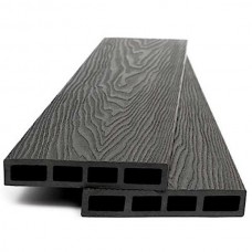 Σανίδα WPC Περίφραξης 2 Όψεων 2x12x360cm DARK GREY 9050