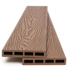 Σανίδα WPC Περίφραξης 2 Όψεων 2x12x360cm TEAK 90155