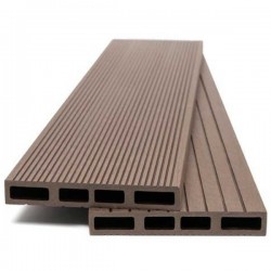 Σανίδα WPC Περίφραξης 2 Όψεων ΚΑΦΕ ΣΚΟΥΡΟ (110) 2x14x360cm