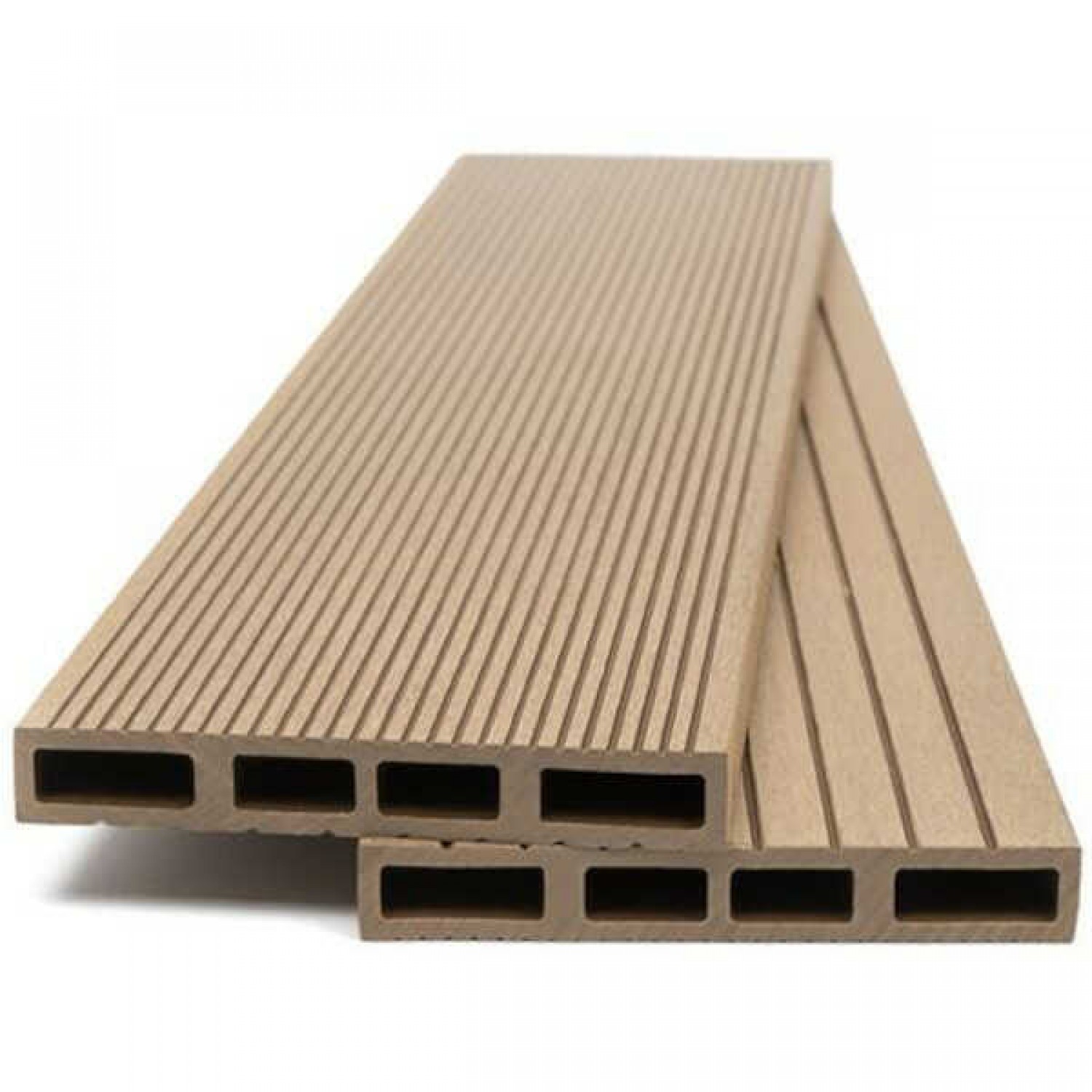 WPC Fencing Board 2x14x360cm OAK NATURAL (150) Double Sided