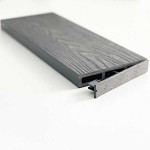 WPC 3D Fencing Board 2x12x360cm Light Grey - Boards for Fences