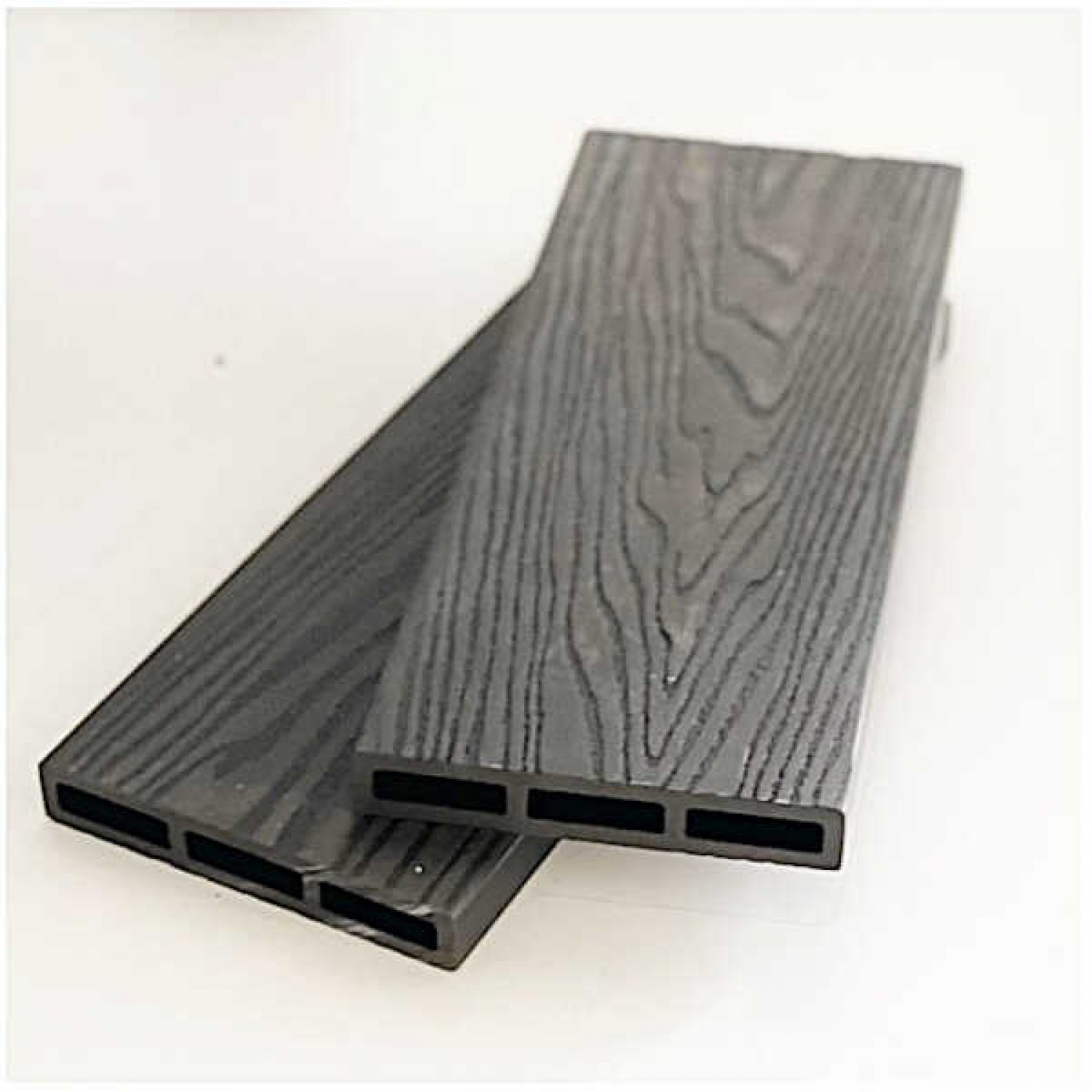 WPC 3D Fencing Board 2x12x360cm Dark Grey - Boards for Fences