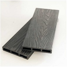 WPC 3D Fencing Board 2x12x360cm Dark Grey - Boards for Fences