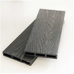 Σανίδα Περίφραξης WPC 3D 2x12x360cm Γκρι Σκούρο - WPC Τάβλες & Σανίδες Περιφράξεων