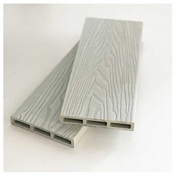 Σανίδα Περίφραξης WPC 3D 2x12x360cm Λευκό-Μπεζ - WPC Τάβλες & Σανίδες Περιφράξεων