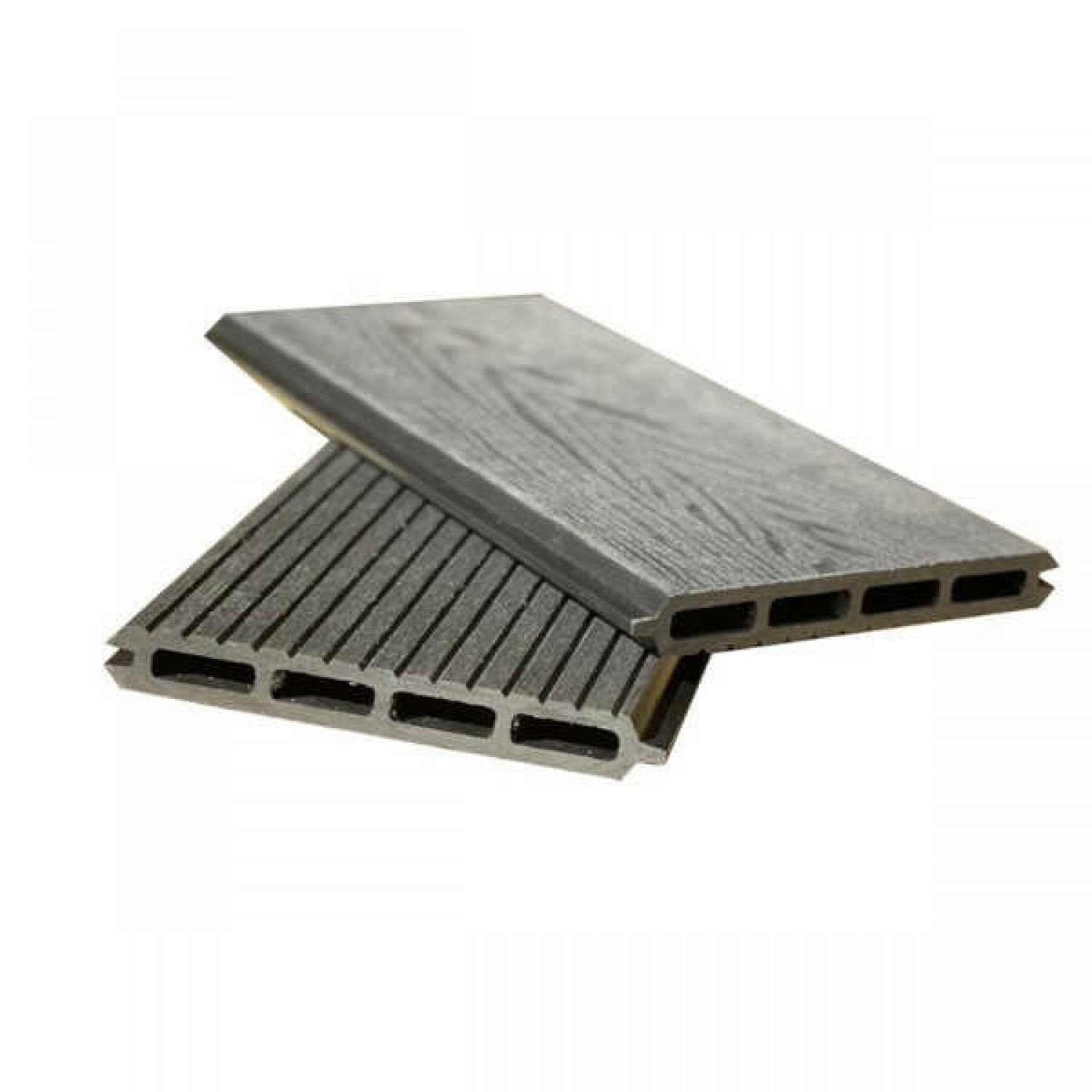 3D WPC Panel Board 2x16x180cm Dark Grey - Fencing-Gladding Boards