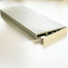 WPC 3D Fencing Ending Caps 2x12cm White-Beige