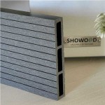 WPC Striped Fencing Board 2x12x360cm Light Grey - Boards for Fences