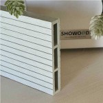 Τάβλα Περίφραξης Γραμμωτή WPC 2 Όψεων 2x12x360cm Λευκή-Εκρού