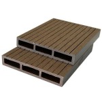 WPC Striped Fencing Board 2x12x360cm Brown - Boards for Fences