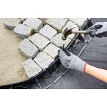 Grass-Garden Edging 78x80x1000mm Black Flexible Plastic - Synthetic Borders for Grass, Flower Beds, Paved Paths