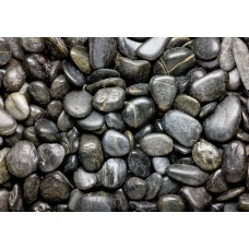 Γυαλισμένο Μαύρο Βότσαλο (0,8-1,5/1-2/2-4/4-8cm) - 20kg