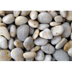 Λευκό Γυαλισμένο Βότσαλο (2-4)cm, (4-8)cm - 20kg
