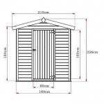Ξύλινη Αποθήκη Κήπου 180 x 135cm - Λυόμενες Ξύλινες Αποθήκες και Ξύλινα Περίπτερα Κήπων
