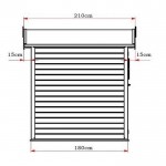 Wooden Garden Shed 180 x 180cm | Garden Sheds Wooden Garden Shed 180 x 180cm - Τimber-Sheds for Gardens