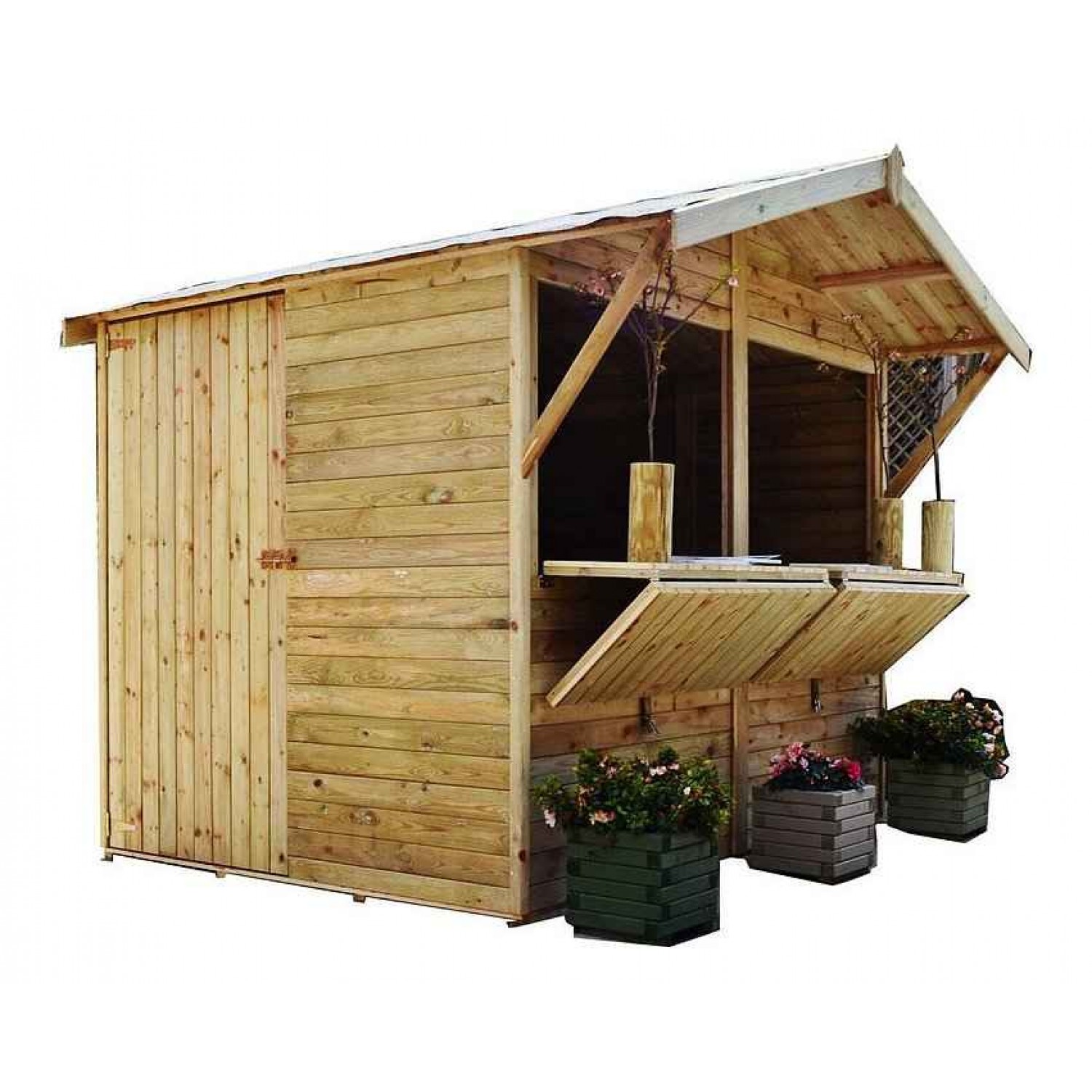 Wooden Kiosk Market 240x180cm-Τimber-Kiosks for Markets Wooden Kiosk Market 240 x 180cm - Τimber-Kiosks for Markets