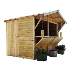 Ξύλινο Περίπτερο Kiosk Market 240 x 180cm - Λυόμενες Ξύλινες Αποθήκες και Ξύλινα Περίπτερα Κήπων