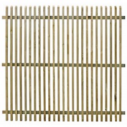 Φράχτης Ξύλινος Κάγκελο με Κολωνάκια (3x3cm) 180x(Υ)180cm