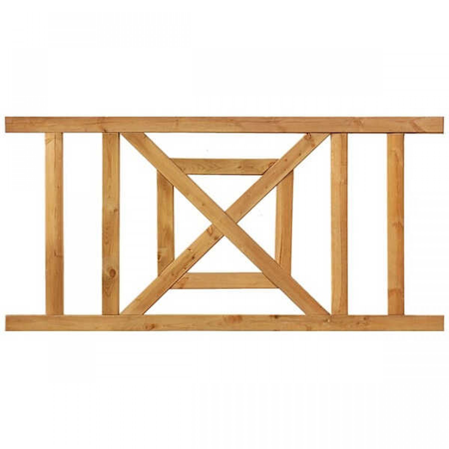 Φράχτης Ξύλινος LUX με Δοκό (4,4x7cm) 178x(Y)90cm & Βίδες Inox - Ξύλινοι Φράχτες Εμποτισμένης Ξυλείας Φράχτης Ξύλινος LUX με Δοκό (4,4x7cm) 178x(Y)90cm