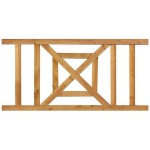 Φράχτης Ξύλινος LUX με Δοκό (4,4x7cm) 178x(Y)90cm & Βίδες Inox - Ξύλινοι Φράχτες Εμποτισμένης Ξυλείας Φράχτης Ξύλινος LUX με Δοκό (4,4x7cm) 178x(Y)90cm