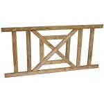 Φράχτης Ξύλινος LUX με Δοκό (4,4x7cm) 178x(Y)90cm & Βίδες Inox - Ξύλινοι Φράχτες Εμποτισμένης Ξυλείας Φράχτης Ξύλινος LUX με Δοκό (4,4x7cm) 178x(Y)90cm