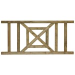 Φράχτης Ξύλινος LUX με Δοκό (4,4x7cm) 178x(Y)90cm & Βίδες Inox - Ξύλινοι Φράχτες Εμποτισμένης Ξυλείας Φράχτης Ξύλινος LUX με Δοκό (4,4x7cm) 178x(Y)90cm