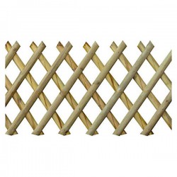 Half Wood Fence Cross Opening 100(H)x250cm