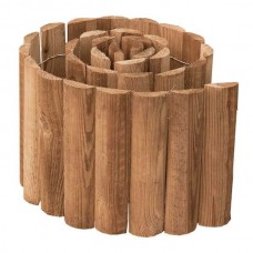Ξύλινο Ρολ Μπαρ Κήπου Μισόξυλο 150x(Y)20cm - Διαχωριστικά