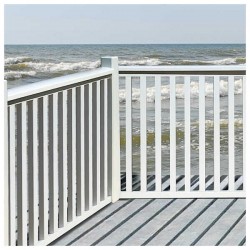 Railing Fence 89(H)x115.7cm - Wooden Balcony Railing
