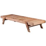 Ξαπλώστρα Ξύλινη Στοιβαζόμενη 200x61x(Y)33/100cm Τάβλα 18mm Χρώμα Καρυδί - Επαγγελματική Βαρέως Τύπου Ξαπλώστρα Ξύλινη Στοιβαζόμενη Καρυδί 200x61x(Y)33/100cm