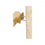 Post Bracket Galvanized for Round Palissade Ø8-Ø10cm Round Fence Post Bracket Ø8-Ø10cm | Kipogeorgiki