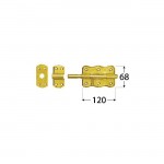 Straight Door Bolt Nr12 - 120 x 68mm Straight Door Bolt Nr12 - 120 x 68mm | Kipogeorgiki