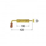 Pull Spring Bolt With Wooden Grip 420 x 50 x 190mm Pull Spring Bolt Wooden Grip 420 x 50 x 190mm | Kipogeorgiki