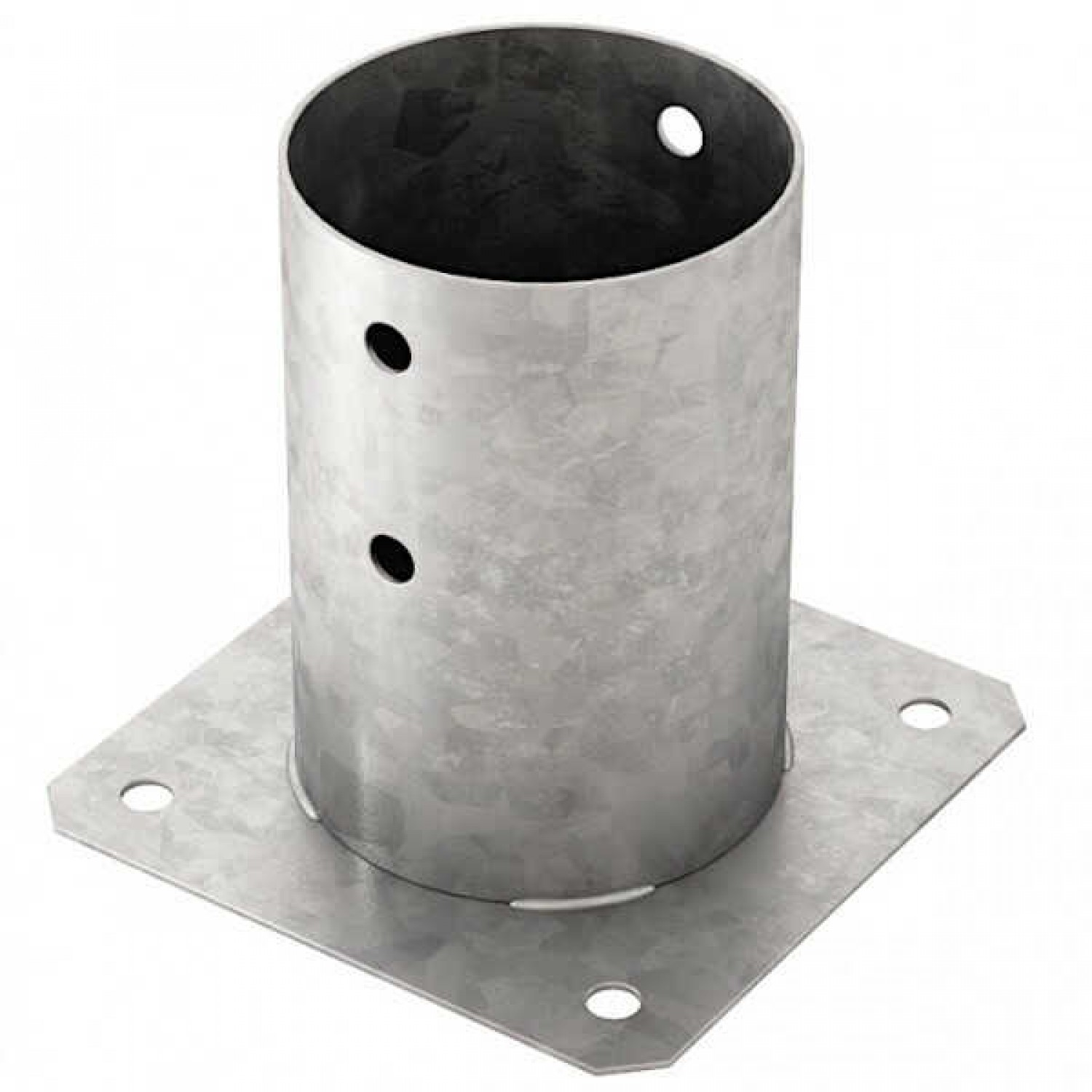 Circular Post Base With Baseplate Ø8cm Circular Post Base With Baseplate Ø8cm