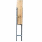 Βάση για Ξύλο σε Μπετό Η Νο 12 (12x600mm) Γαλβανισμένη εν Θερμώ