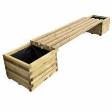 Ξύλινο Παγκάκι 50x100cm για Εφαρμογή σε Γλάστρα ή Ζαρντινιέρα - Παγκάκια & Γλάστρες