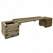 Ξύλινο Παγκάκι 30x100cm για Εφαρμογή σε Γλάστρα ή Ζαρντινιέρα - Ξύλινα Παγκάκια & Γλάστρες