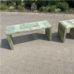 Ξύλινο Παγκάκι Urban 100x34x(Υ)45cm Εξωτερικών Χώρων - Ξύλινα Παγκάκια Κήπου & Παραλίας