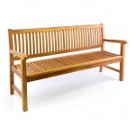 Ξύλινο Παγκάκι Teak 180cm Μασίφ με Πλάτη-Παγκάκια Ξύλινο Παγκάκι Teak 180cm Μασίφ με Πλάτη - Ξύλινα Παγκάκια Τικ