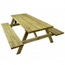 Wooden Outdoor Garden Picnic Table 180x150x(H)70cm