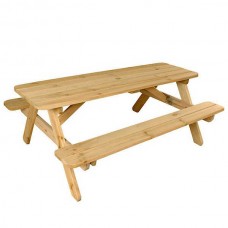 Wooden Outdoor Garden Picnic Table Athina 180x56cm