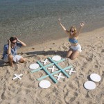 Giant Wooden Tic-Tac-Toe 1.2x1.2m White & Turquoise - Playground Equipment, Tic-Tac-Toes Giant Wooden Tic-Tac-Toe 1.2x1.2m White & Turquoise