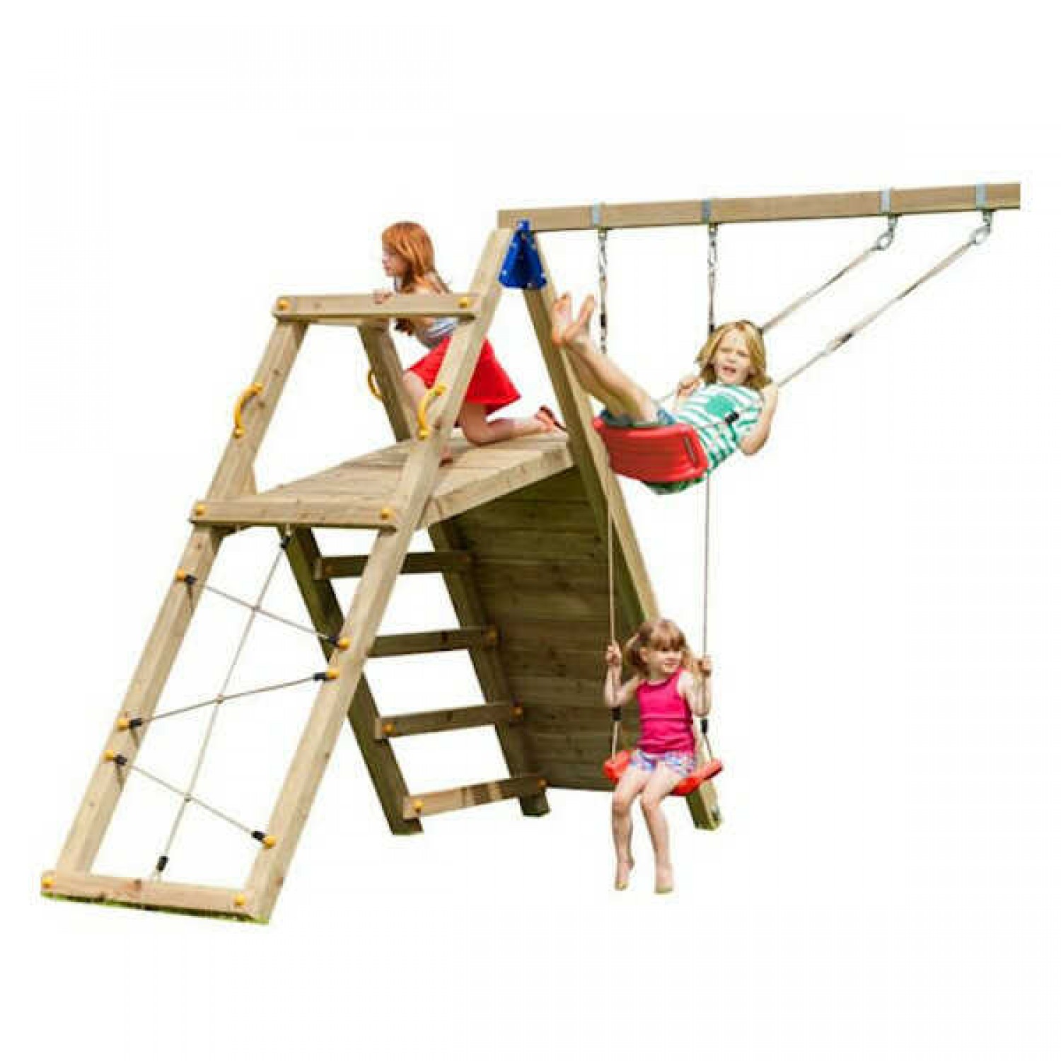 Wooden Swing Module with Ropes Challenger - 2.70m Set KBT-Blue Rabbit | Playgrounds & Swings Swing Module with Ropes Challenger - 2.70m Set KBT