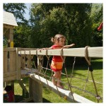 Wooden Bridge with Towing Ropes 65x240cm KBT
