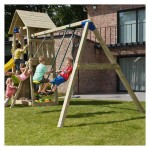 Wooden Swing Module Basic 270cm for Tower Platform (H)150cm KBT | Playgrounds & Swings Swing Module Basic 270cm for Tower Platform (H)150cm KBT