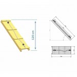 Wooden Climbing Ramp with Rope 150(H)x50cm KBT | Playgrounds & Swings Wooden Climbing Ramp with Rope 150(H)x50cm KBT