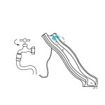Slide TWEEB Waterslide 175,3cm Dark Green KBT - Playground Equipment Waterslide TWEEB 175,3cm Dark Green KBT | Residential Use - Slides